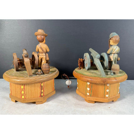 ANRI Thorens Civil War Music Boxes “Dixie” & “Battle Hymn of the Republic” Swiss