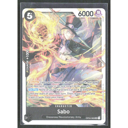 Sabo Premium Booster -The Best- Vol. 2 #OP04-083 Super Rare