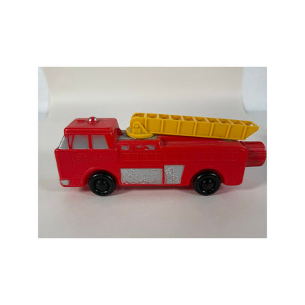 Vintage 1960s Soaky Speed Toys Fire Engine Ladder Truck Soap Bottles Set