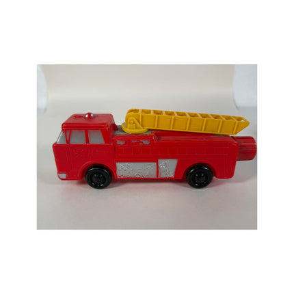 Vintage 1960`s Soaky Speed Toys Fire Engine & Ladder Truck Soap Bottles