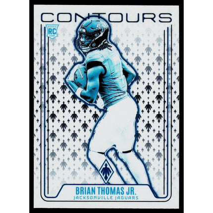 Brian Thomas Jr. 2024 Panini Phoenix Contours Blue #CON-BTJ Jacksonville Jaguars