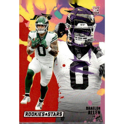 Braelon Allen 2024 Panini Rookies & Stars Rookie Exclusive #RE-BAN New York Jets