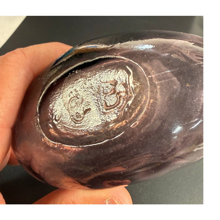 Clevenger Brothers 6" Purple Amethyst Flask Vintage Glass Bottle Collectible