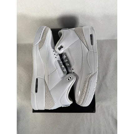 2025 Nike Air Jordan 3 Retro M10 White/Metallic Silver CT8532-111 NIB