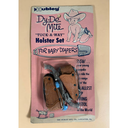 Vintage Hubley Dy-De-Mite Tuck-A-Way Baby Diaper Accessory Holster Set