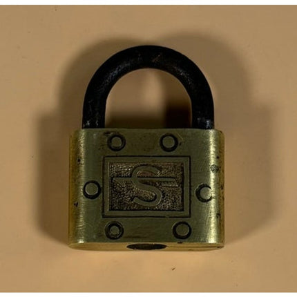Slaymaker Lock Co Brass Padlock Antique Lock No Key 2.75 Inch