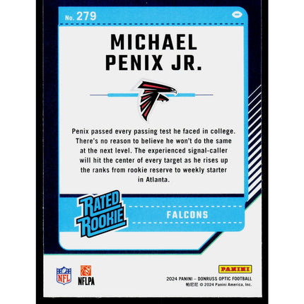 Michael Penix Jr. 2024 Donruss Optic #279 RC Atlanta Falcons