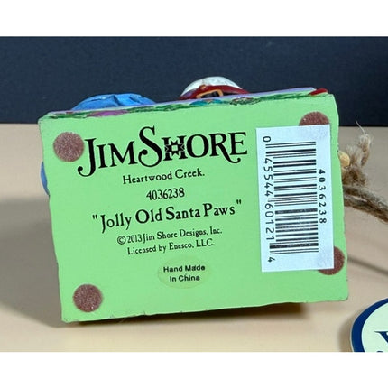 Jim Shore Heartwood Creek Jolly Old Santa Paws Cat Figurine 4036238