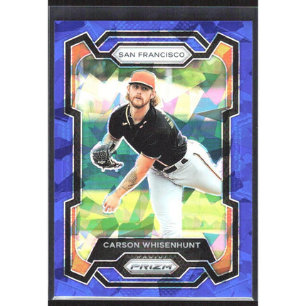 Carson Whisenhunt 2024 Panini Prizm Blue Ice Prizms #85 San Francisco Giants