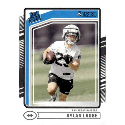 Dylan Laube 2024 Donruss #372 RC Las Vegas Raiders