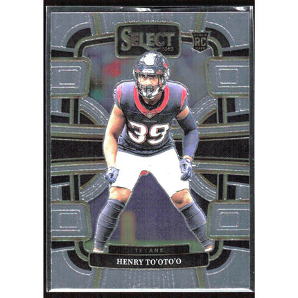 Henry To'oTo'o 2023 Panini Select #39 RC Houston Texans