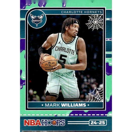 Mark Williams 2024-25 Hoops Haunted Hoops Slime #176 Charlotte Hornets