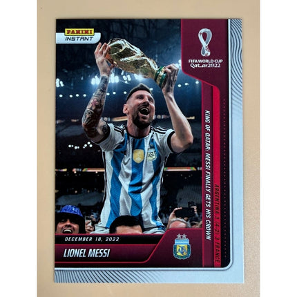 2022 Panini Instant FIFA World Cup Qatar Lionel Messi #118 NM