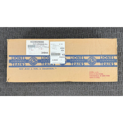 Lionel 6-28028 Virginian 2-6-6-6 Allegheny Steam Locomotive Tender NIB