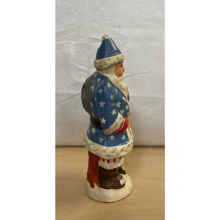 2002 Vallincourt Stars Santa #833 6.25" Porcelain Christmas Figurine