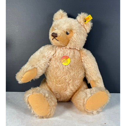 Steiff Original Teddy Bear 0201/41 12" Mohair Plush Moveable Arms & Legs Vintage