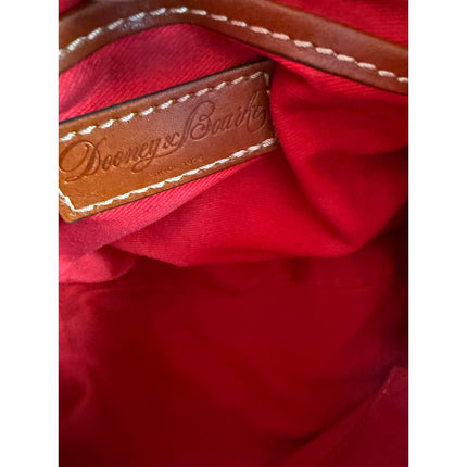 Dooney & Bourke Tracy Crossbody Bag – Brown Leather & Velour with Dust Bag