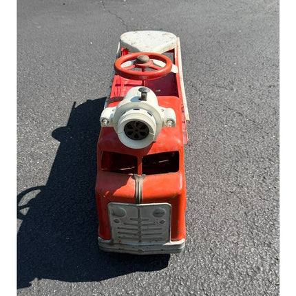 Marx Sit-N-Go Ride On Toy Fire Engine with Ladders Working Complete
