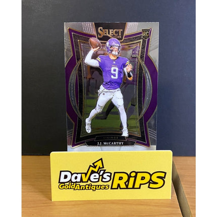 2024 Panini Select J.J. McCarthy RC #24 Minnesota Vikings Rookie Card
