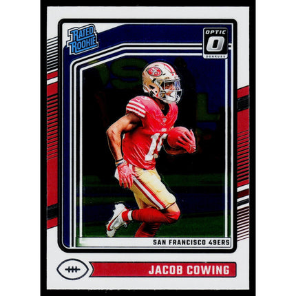 Jacob Cowing 2024 Donruss Optic #236 RC,Rookie San Francisco 49ers
