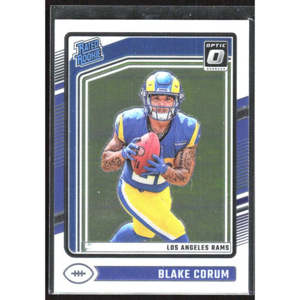 Blake Corum 2024 Donruss Optic #208 RC Los Angeles Rams