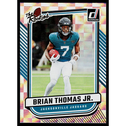 Brian Thomas Jr. 2024 Donruss The Rookies #TR-8 Jacksonville Jaguars