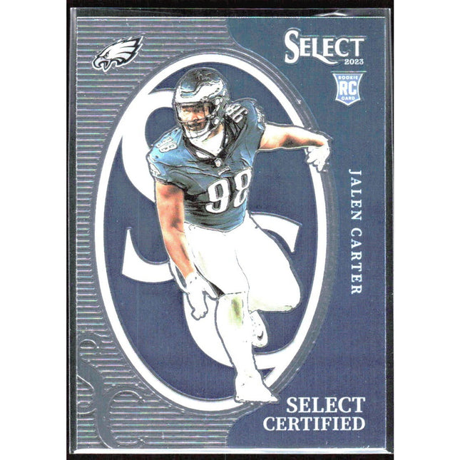 Jalen Carter 2023 Panini Select Select Certified Rookies #CRO-JCA Eagles