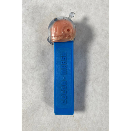 Vintage PEZ Cocoa Marsh Clear Helmet Astronaut Spaceman Dispenser