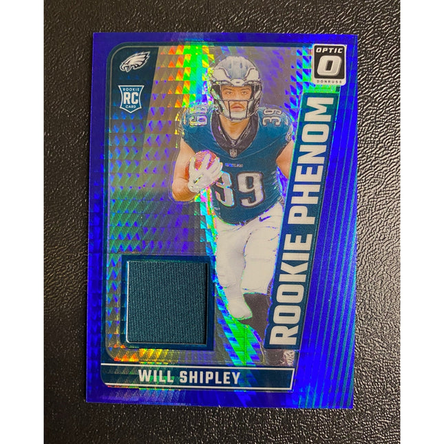 Will Shipley 2024 Optic RPB-WSY Philadephia Eagles Rookie Phenom