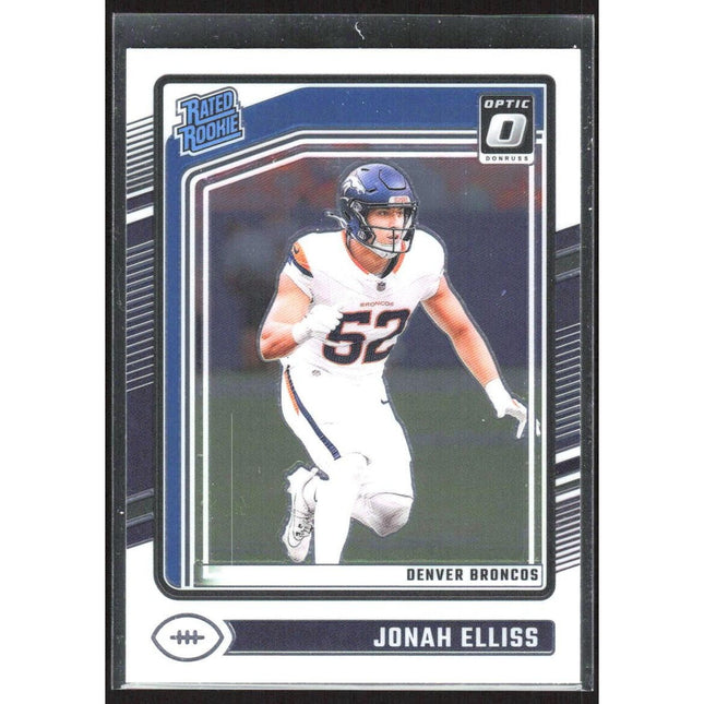 2024 Jonah Elliss Donruss Optic #257 RC Broncos