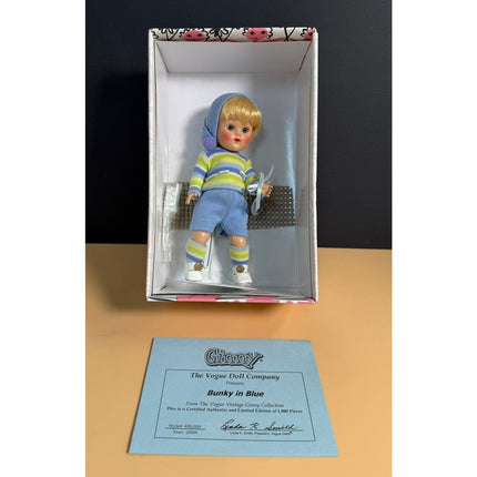 Vogue Ginny Doll Bunky in Blue 8" #4SL006 Limited Edition COA OB