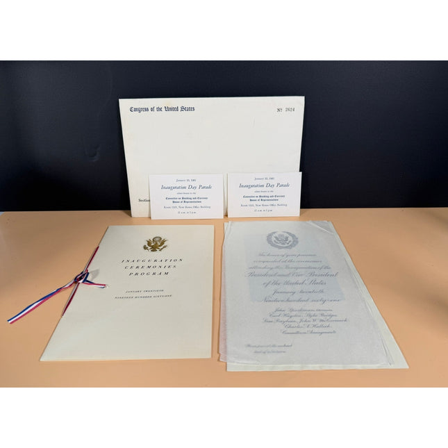 1961 Kennedy Johnson Presidential Inaugural Ceremonies Congress Invite Tickets