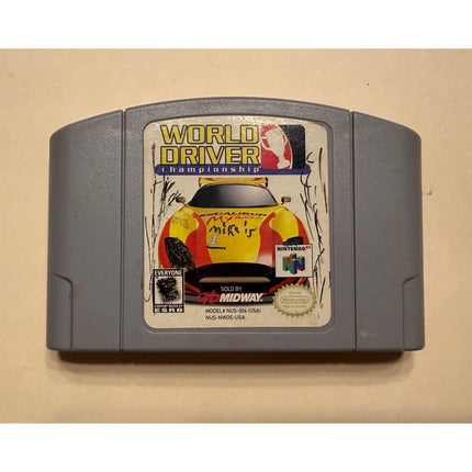 World Driver Championship Nintendo 64 N64 Game Cartridge Racing Video Game
