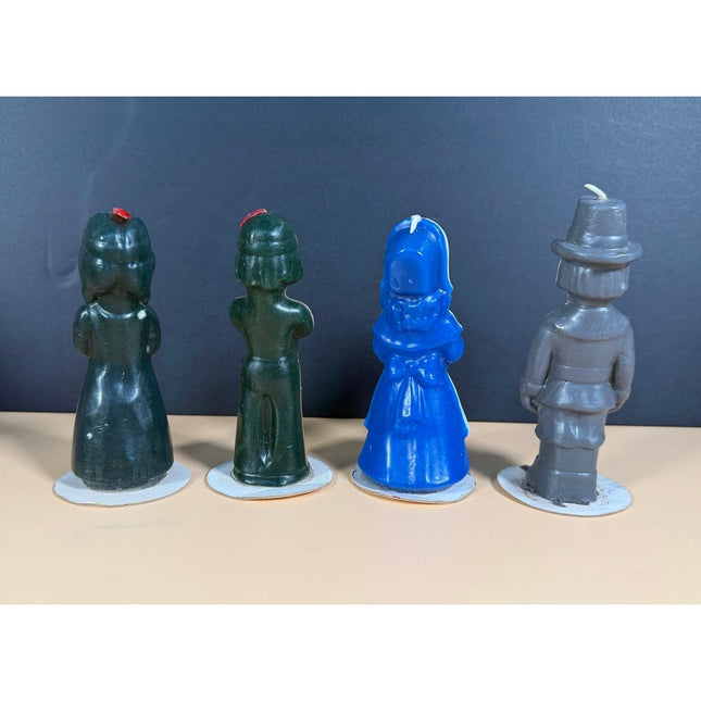 Vintage Gurley Wax Thanksgiving Candle Figures Set