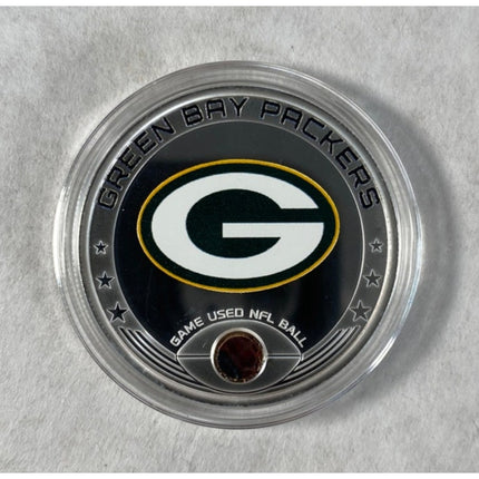 NFL 2023 Green Bay Packers Game Used Ball Relic Coin