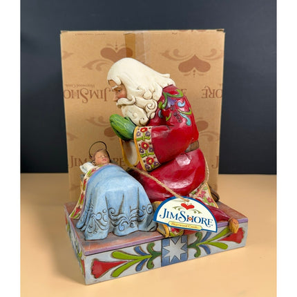 Jim Shore Heartwood Creek The Real Meaning of Christmas 4010488 Santa Baby Jesus