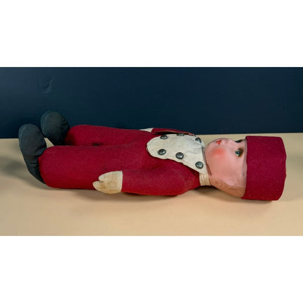 Vintage Unica Belgium Hassan Composition Doll 12" Tagged 1940s-1950s