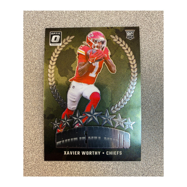 2024 Donruss Optic Xavier Worthy RC #8 Rookie Recruits Insert Chiefs