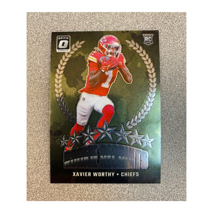 2024 Donruss Optic Xavier Worthy RC #8 Rookie Recruits Insert Chiefs