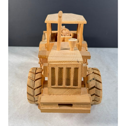 Handmade Wooden Front End Loader 18" Kaye Munshower Toy Shop Working Parts