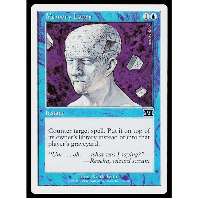 Memory Lapse Classic Sixth Edition #81 Common