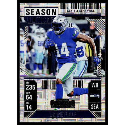 DK Metcalf 2024 Panini Contenders Season Ticket Retail #91 Seattle Seahawks