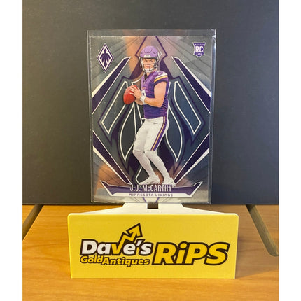 J.J. McCarthy 2024 Panini Select #185 Rookie RC Card Minnesota Vikings