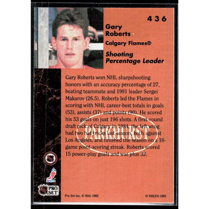 Gary Roberts 1991-92 Parkhurst #436 Calgary Flames