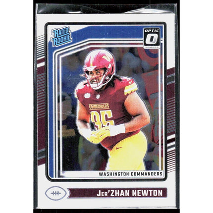 Jer'Zhan Newton 2024 Donruss Optic #252 RC Commanders
