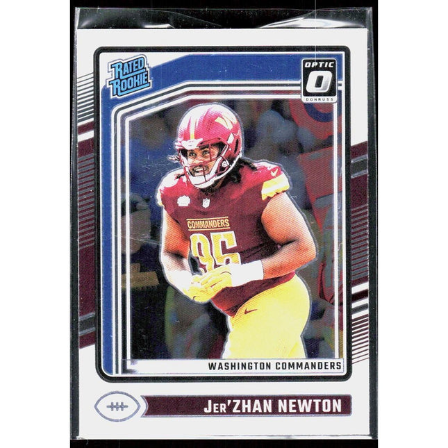 Jer'Zhan Newton 2024 Donruss Optic #252 RC Commanders
