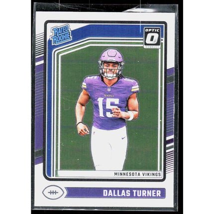 Dallas Turner 2024 Donruss Optic #224 RC Minnesota Vikings