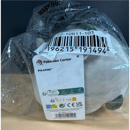 Pokémon Center Pikachu Plush Doll Sealed 9" Stuffed Toy