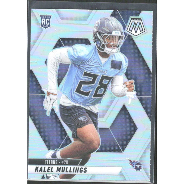 Kalel Mullings 2025 Panini Mosaic #390 RC Tennessee Titans