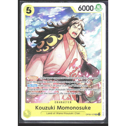 Kouzuki Momonosuke Wings of the Captain #OP06-107 Super Rare